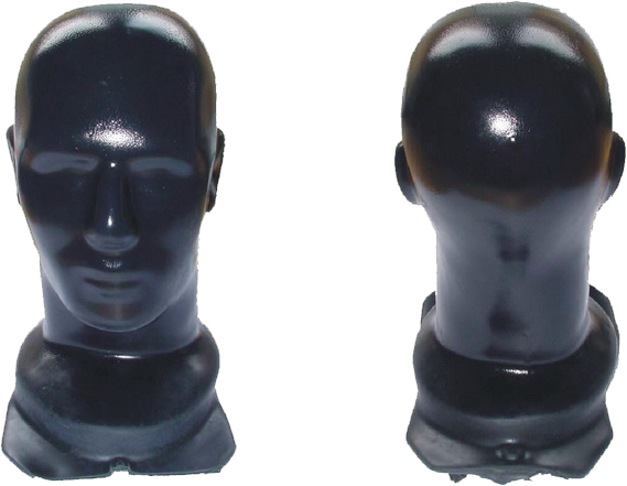 Dummy-head rubber part without orifices